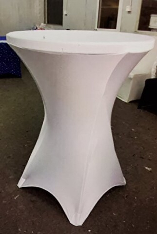 Hi-Top Table 30 Round w/White Cover