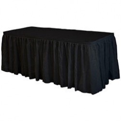 Table Presentation Table 6'w/black skirt Table Presentation Table 6' w/white skirt