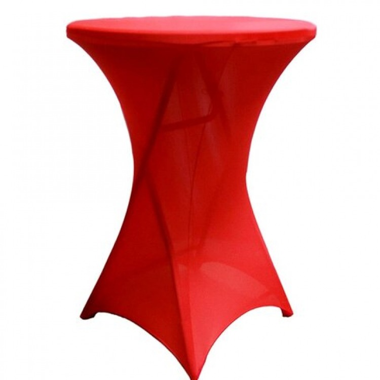 Hi-Top Table 30 Round W/ Red Cover