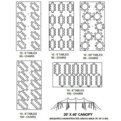 Party Bundle Standard 20x40 tent package